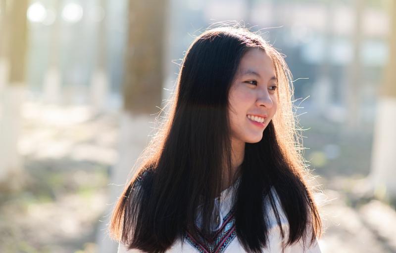 Woman exercising with phone